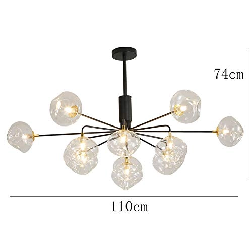 G9 Nordic Creative Glass Bubble Chandelier - 13 head Golden.