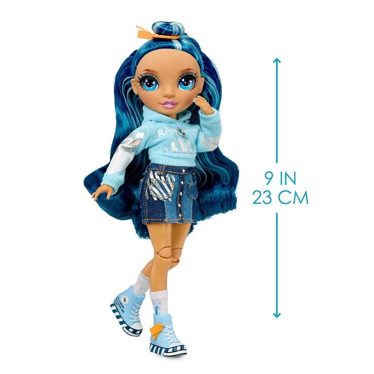 Rainbow High Skyler Bradshaw Junior High Fashion Doll - 9 inches Blue