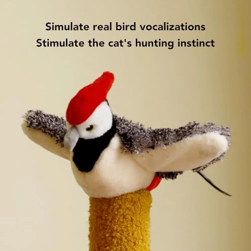GOTOTOP Flapping Bird Cat Toy - 500mAh Battery