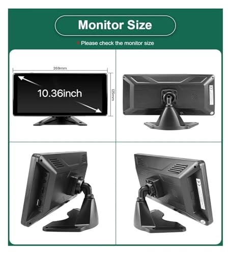 4 Channel Split Screen Car DVR - 10.36 Inch