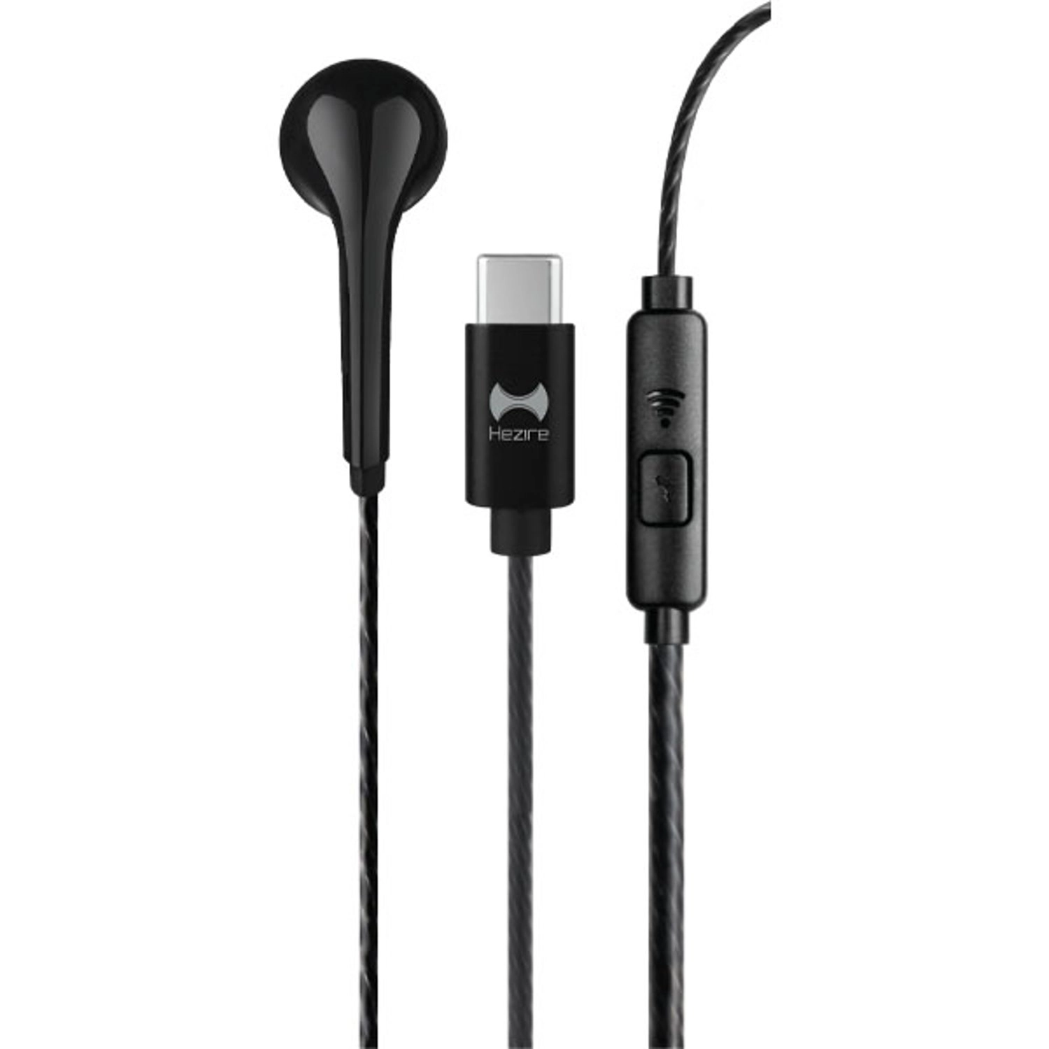 HEZ-WSH-TYPC-BK Wired Headset
