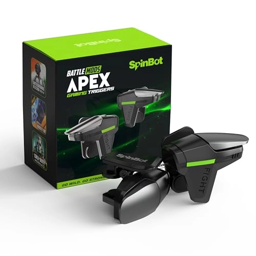 SpinBot BattleMods Apex - Black & Grey BGMI/Free Fire Max/COD Mobile