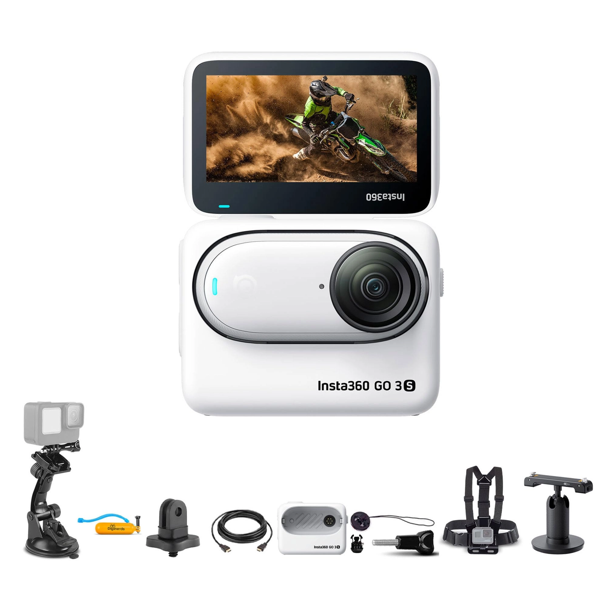 Insta360 GO 3S - 64GB 4K + Action Pod + 50-in-1 Accessory Kit