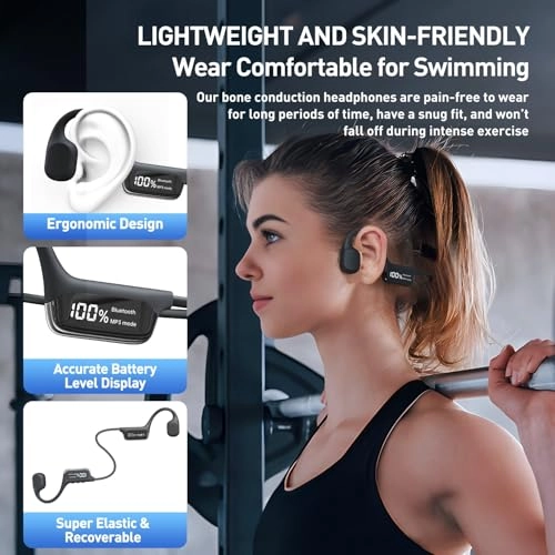 Bone Conduction Swimming Headphones Wireless Headphone