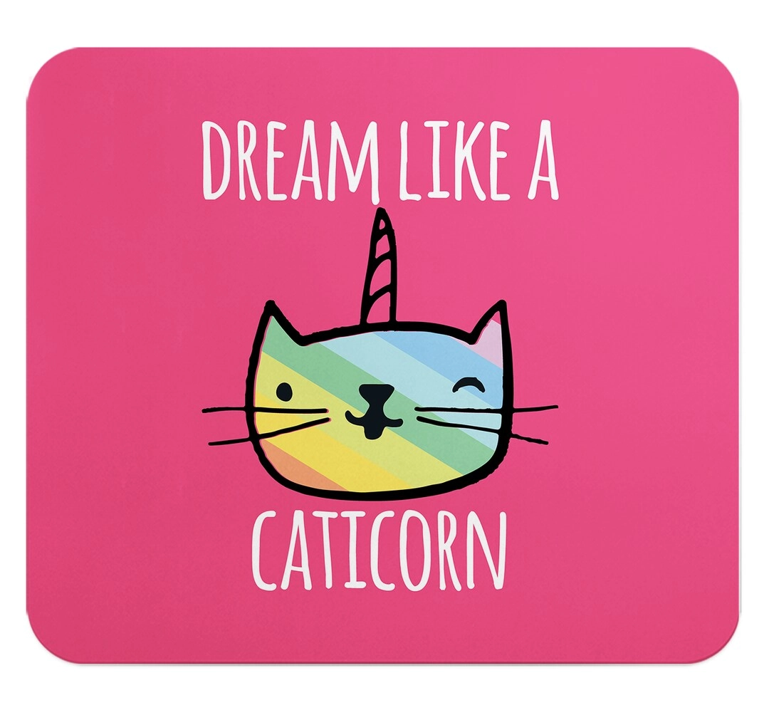 Exotic Trends Mouse Pad Rectangular Caticorn Unicorn