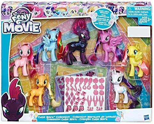 My Little Pony The Movie Exclusive Cutie Mark Collection - 3 years & up Seven 3" pony figures included