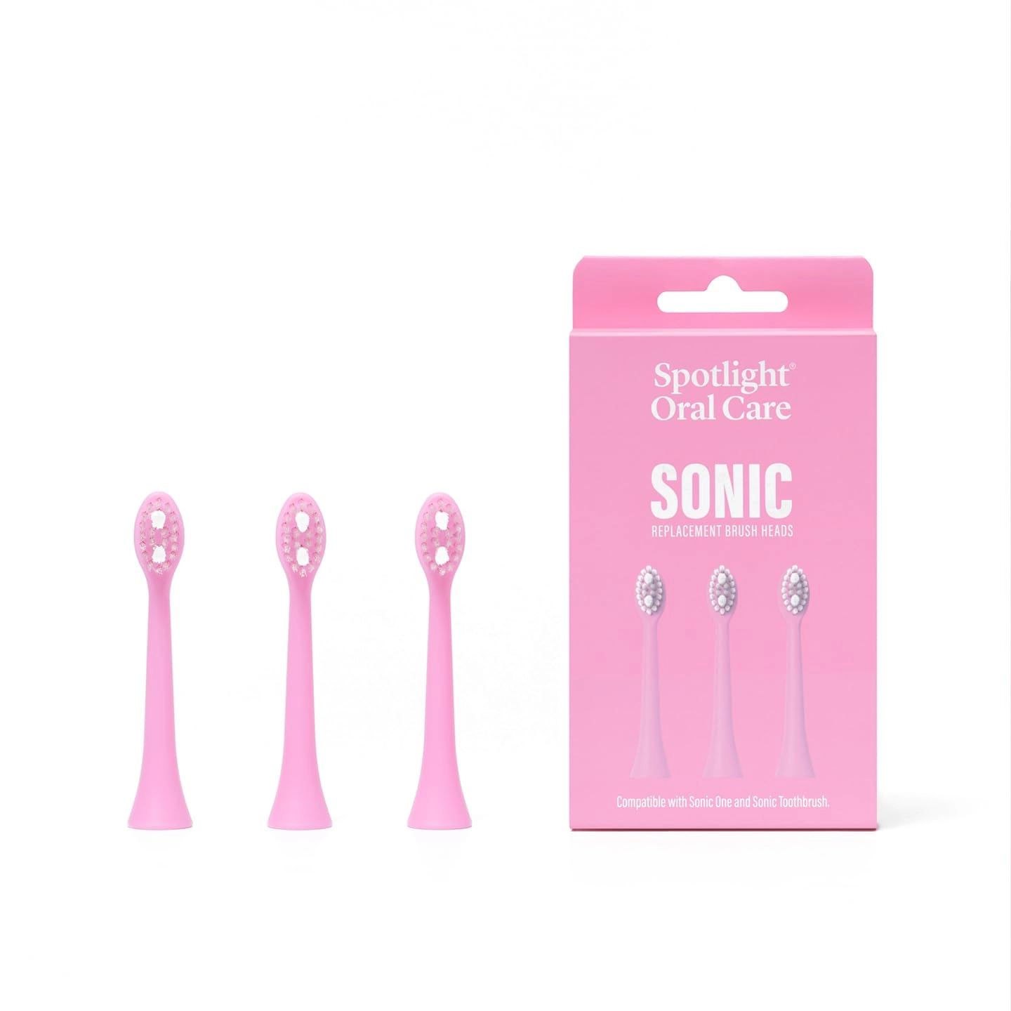 Spotlight Oral Care Sonic Toothbrush Replacement Heads - 3 Pack 9-Month Supply