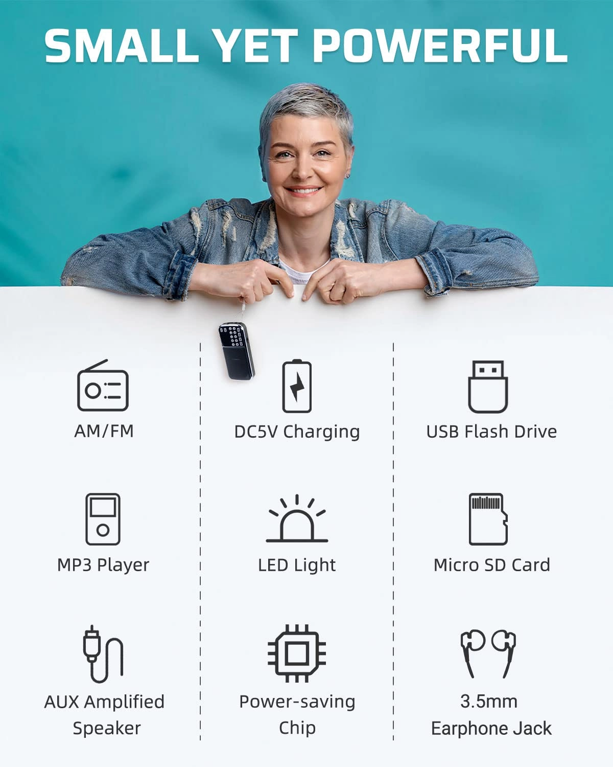 J-288 - Portable AM FM Bluetooth