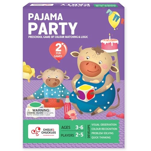Pajama Party Preschool Color Matching Game - 3 to 6 Years