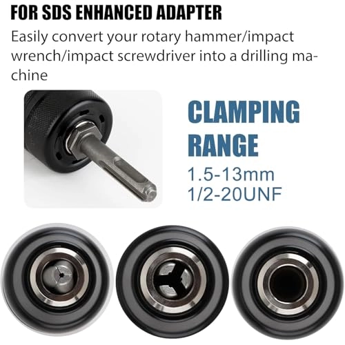 SDS Chuck Adapter - 1.5-13mm 1/2-20 Unf Keyed