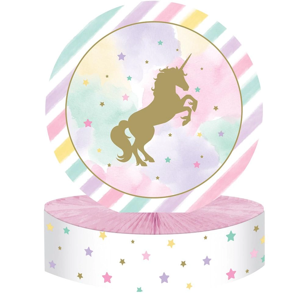 CREATIVE CONVERTING Unicorn Sparkle Centrepiece Honycomb - 1pcs