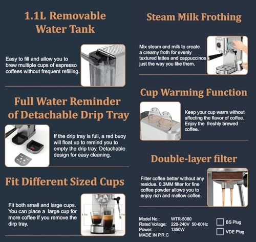 WTR-3010 - Milk Frother Semi-Automatic