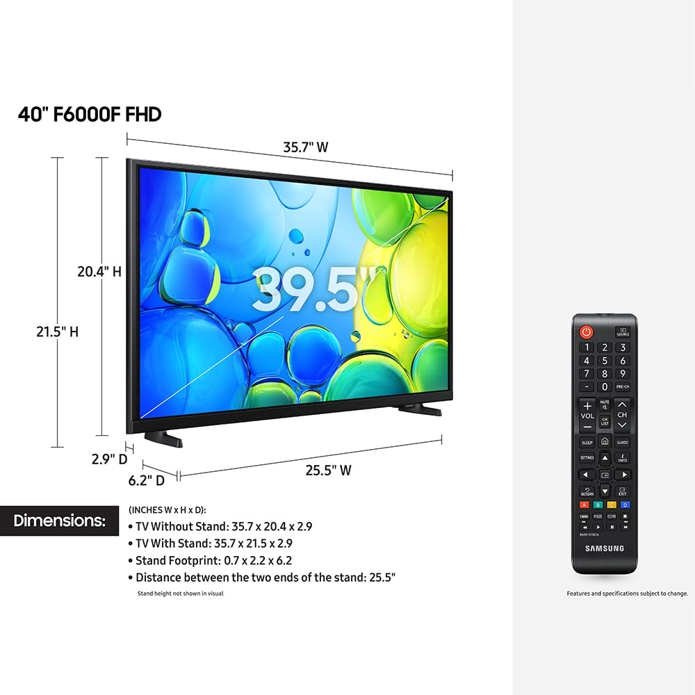 UN40F6000FFXZA - 40-Inch