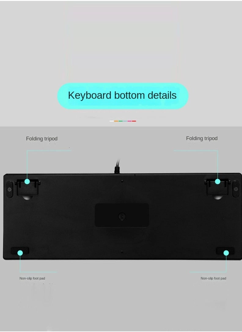 87 Keys Keyboard - US Wired