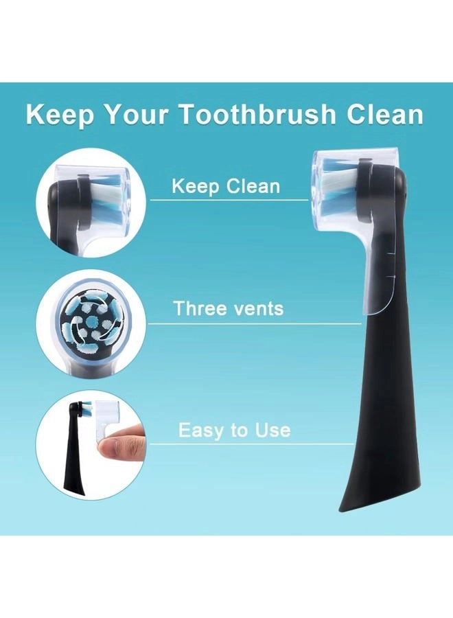 Toothbrush Head Cover - 6 Pack Compatible with Oral B iO Series Transparent