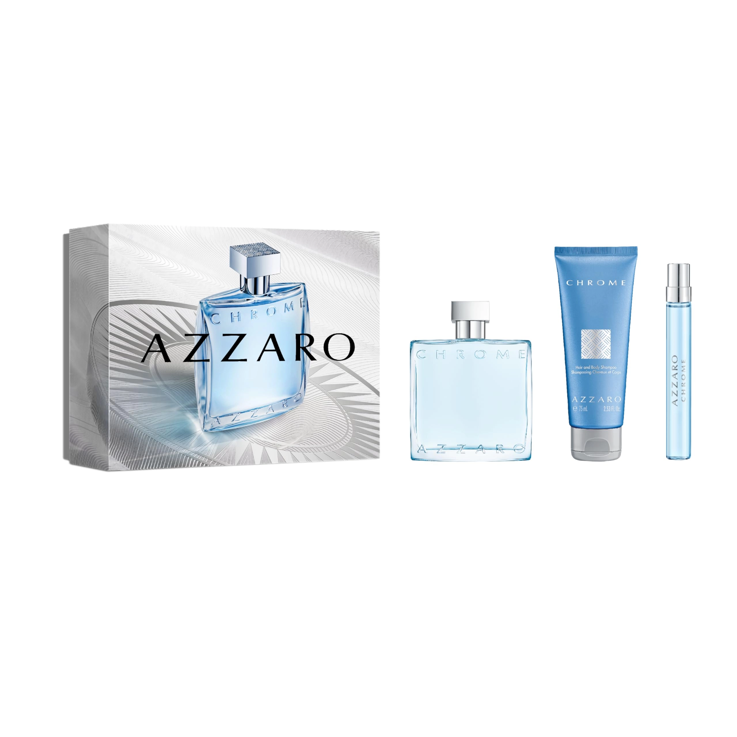 Azzaro Chrome Eau de Toilette - Citrus 3-Piece