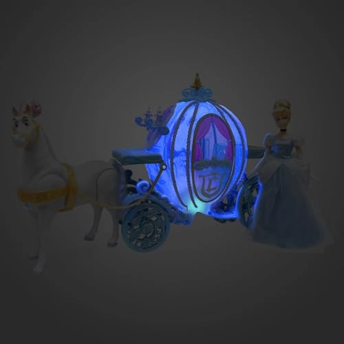 Cinderella Classic Doll & Carriage - Deluxe Set Pumpkin Carriage Light-Up Walking Horse