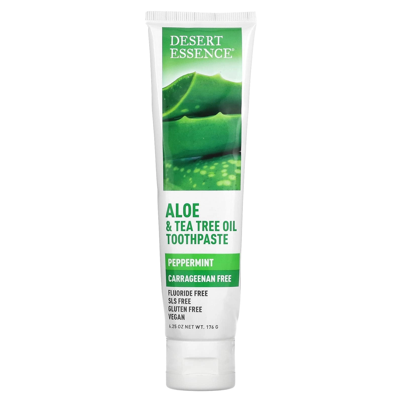Desert Essence Aloe & Tea Tree Oil Peppermint Toothpaste 176 g