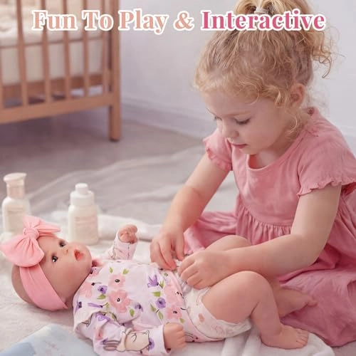 Reborn Baby Doll - 20 Inch Vinyl Girl Ages 3+