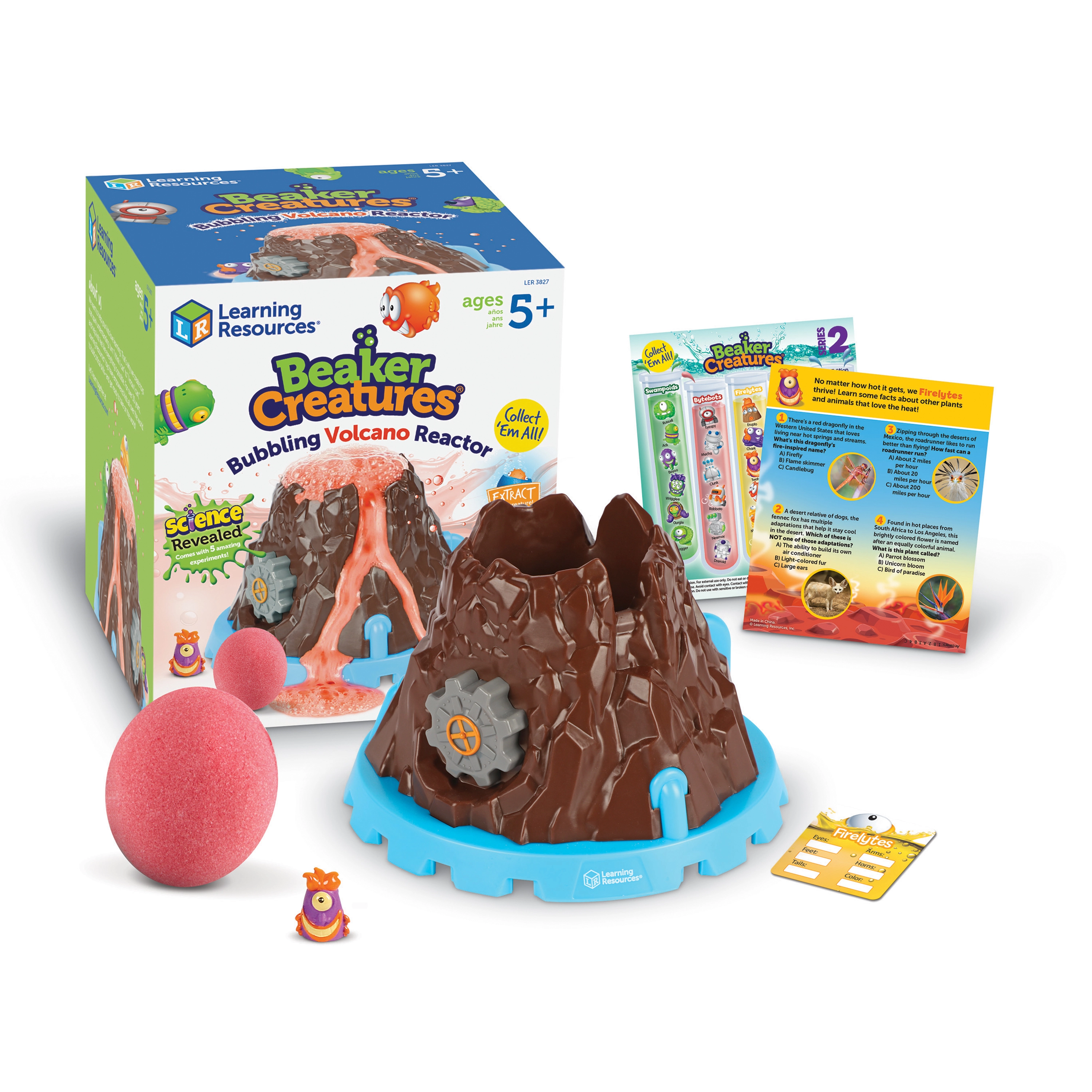 Learning Resources Beaker Creatures Bubbling Volcano Reactor Chemistry - 5 years+