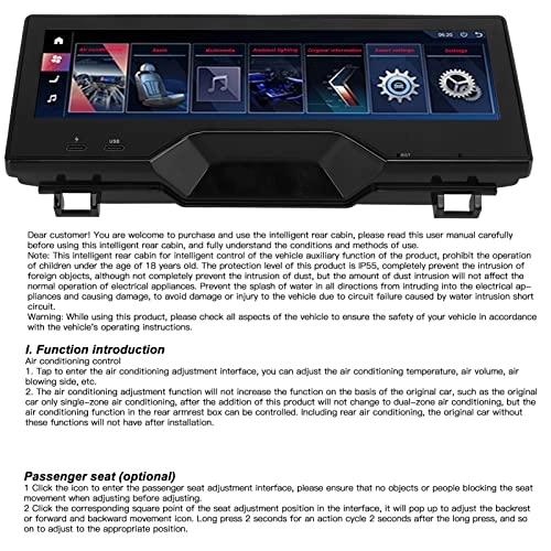 Rear Seat Monitor - 8.8in