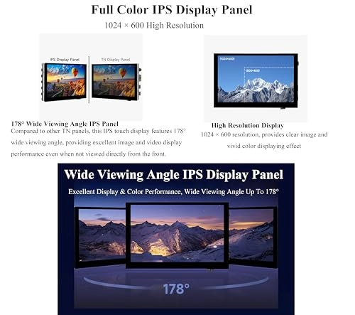 5DP-CAPLCD-G - 1024 x 600 Pixels 5inch