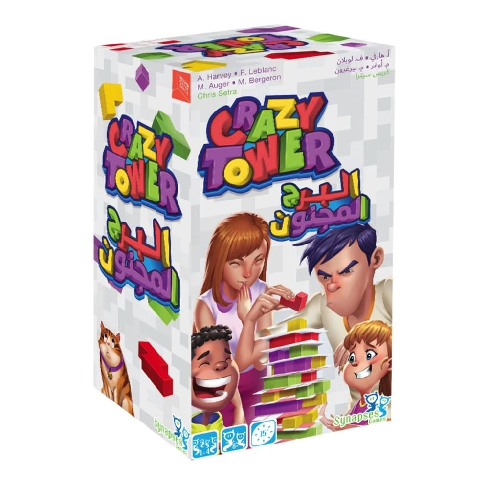 Synapses Games Crazy Tower - Arabic/English 1-4 Players 15 min.