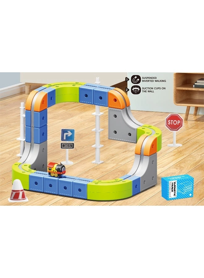 Transforming Magnetic Track Vehicle (GD2511177) - 70PCS USB Rechargeable