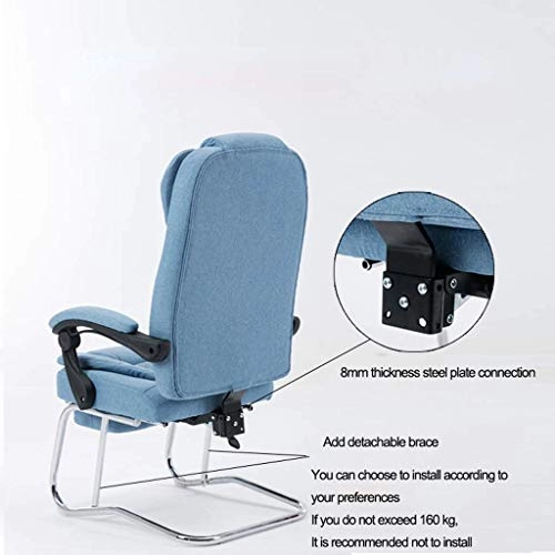 Reclining Chair - Fabric Cotton Black