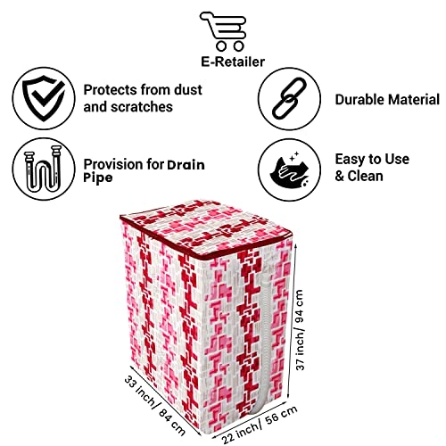 PVC Waterproof Front Load Washing Machine Cover - 5KG to 7.5KG Blue