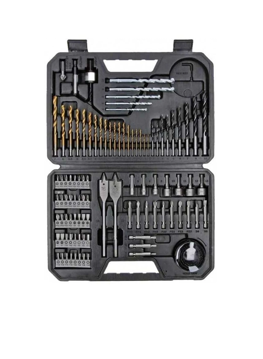 Pro Mixed Drill Bit Set - 103 piece(s) Hardened steel