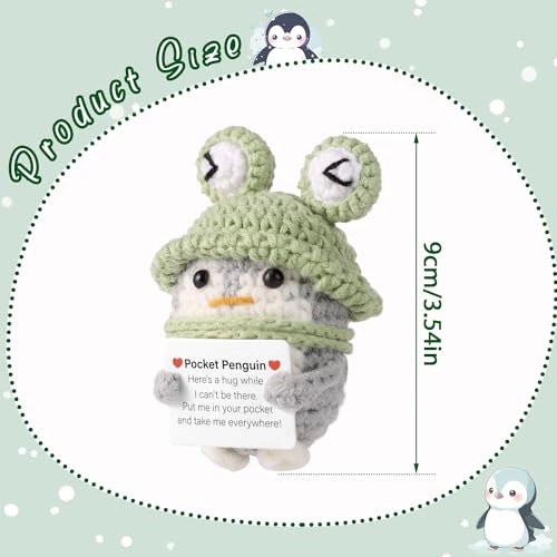 Positive Penguin - 9 cm Knitted