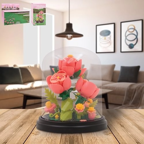 CHRISTMAS MINIBRICKS PINK ROSES