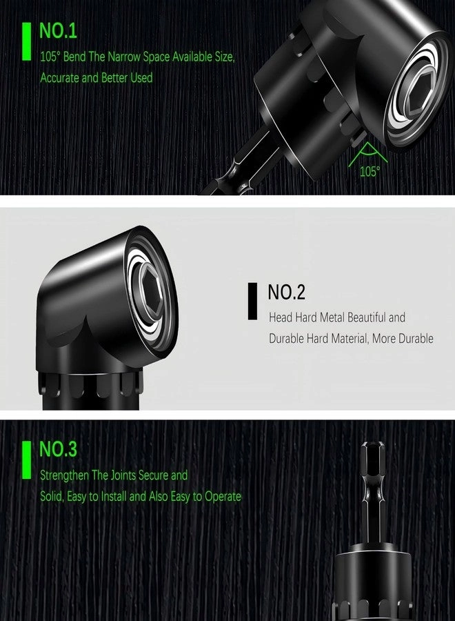 105 Degree Right Angle Driver - 1/4 Drive Quick Magnetic