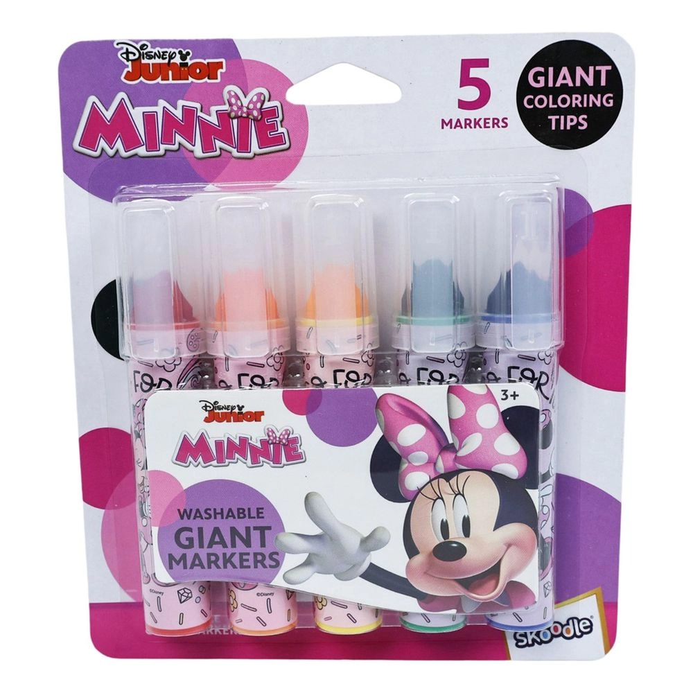 SKOODLES Minnie Washable Giant Markers - 5ct