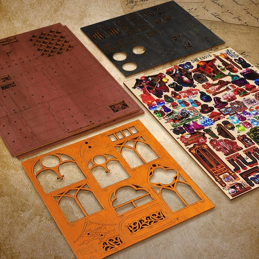 DIY Wooden Dollhouse Kit - Flower Pink World