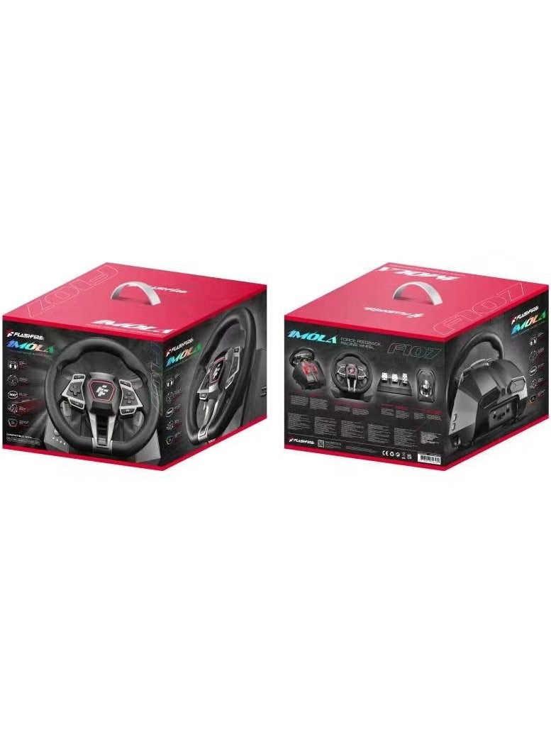F107 IMOLA Racing Wheel & Pedals - PS5, PS4, Xbox One/X/S, Switch, PC