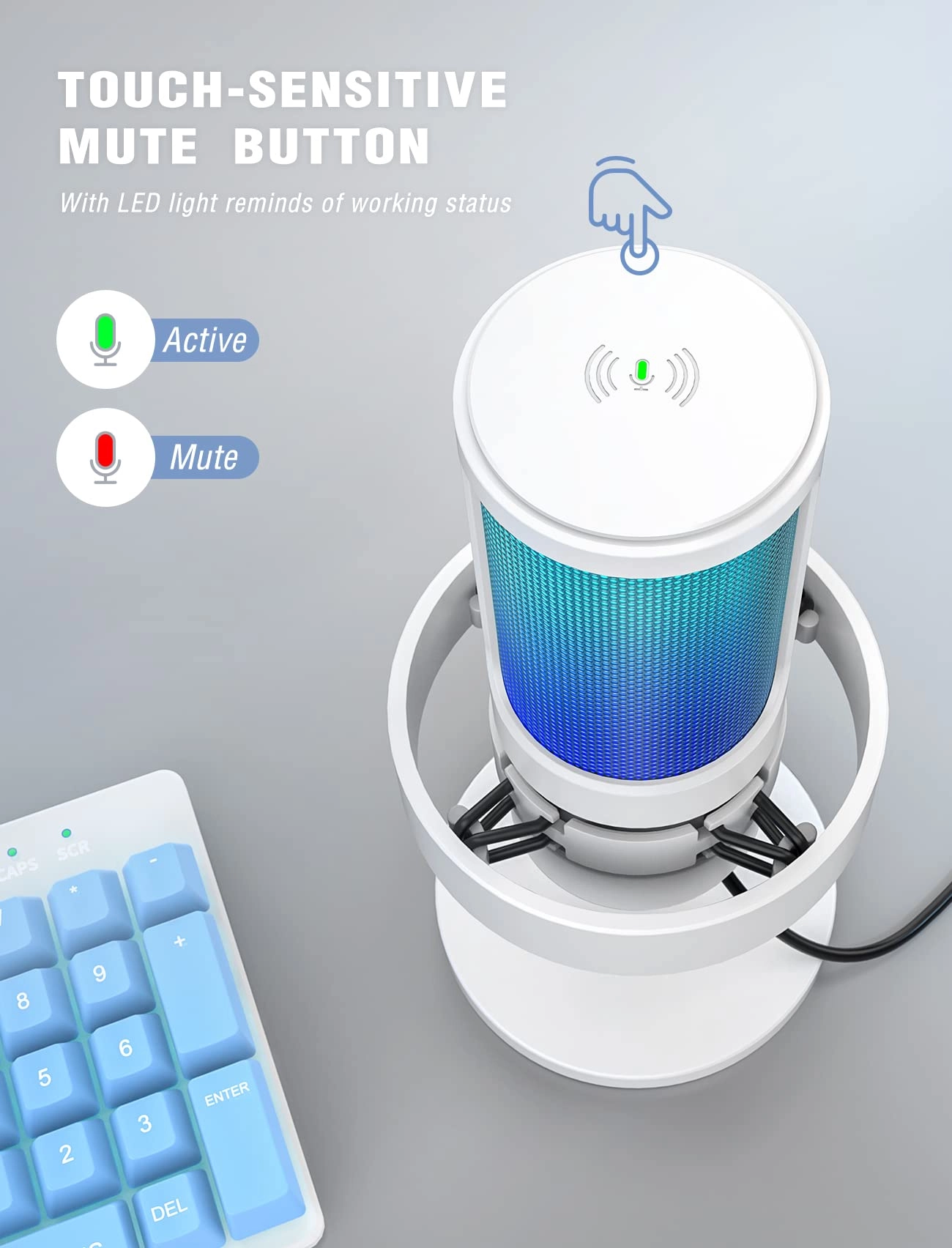 AmpliGame A8 USB Microphone