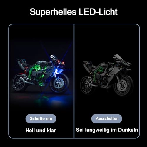 LED Light Compatible with Lego Technic Kawasaki Ninja H2R Motorcycle 42170