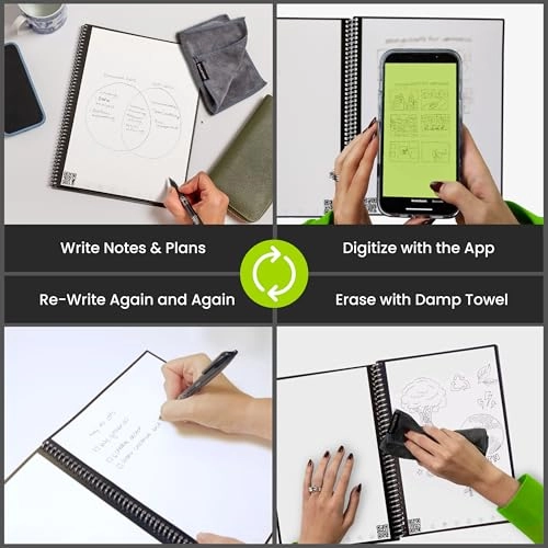 Smart REUsable Notebook Letter Spiral - Dotted 240 Pages