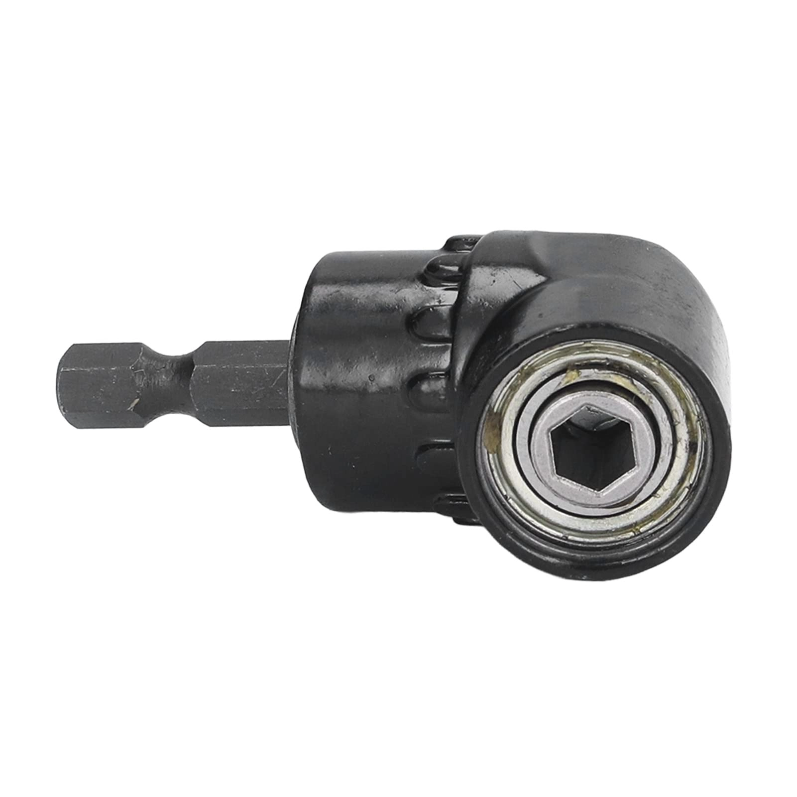 ASHATA Right Angle Drill Adapter - 1/4in Hex Chrome Steel Compact