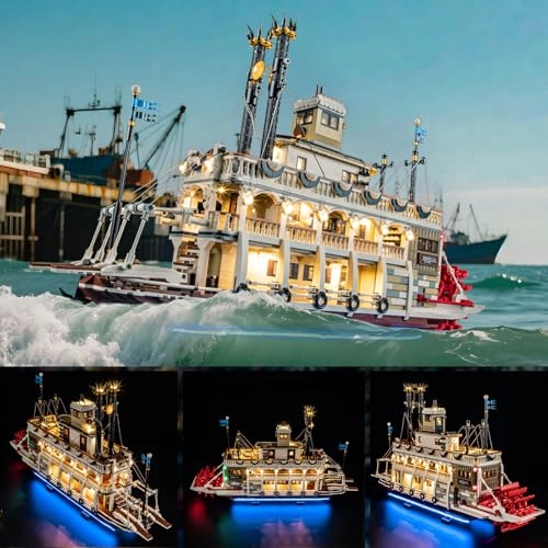 LED Light for 21356 Ideas River Steamboat Building Blocks Model - Multicolor Batteries Required