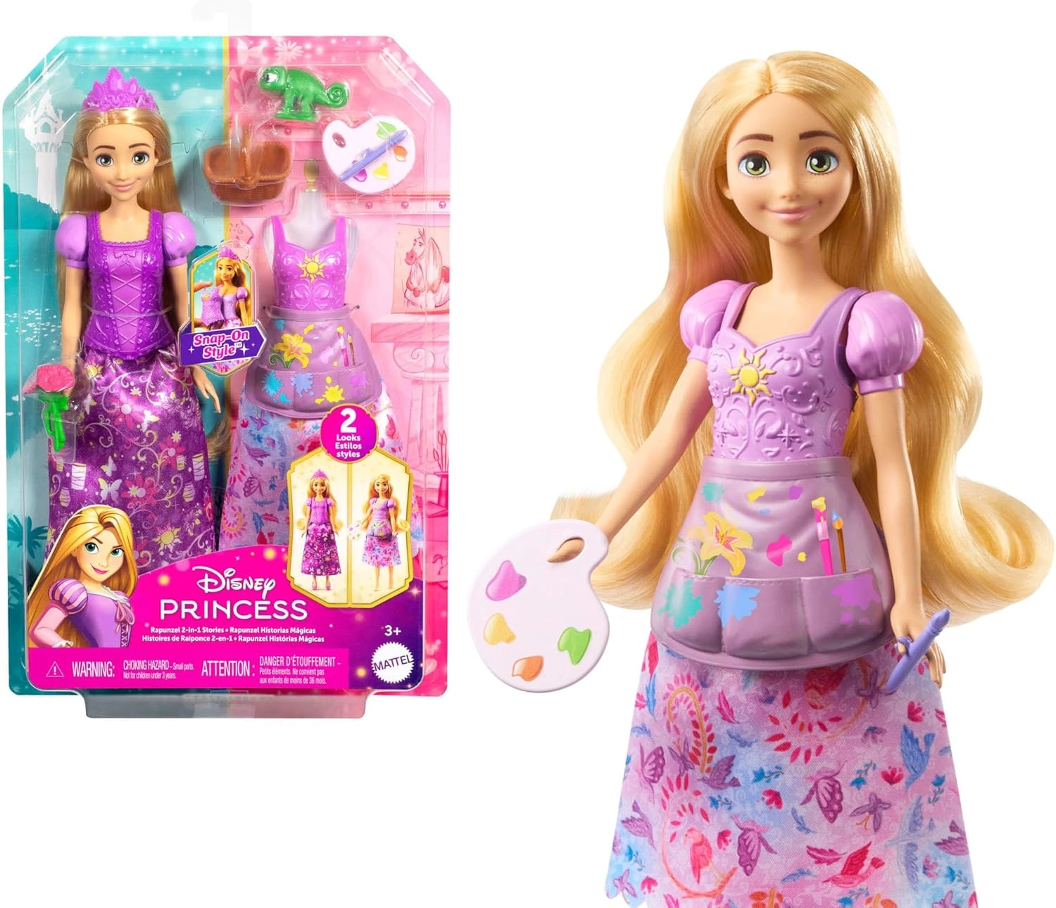 Rapunzel Fashion Doll - 2-in-1 Stories Posable Ages 3+