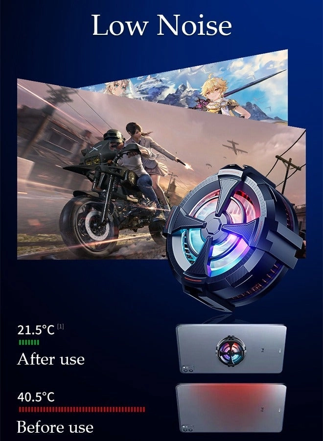 Magnetic Semi-Conductor Cooling Chip - Fast Phone Cooling RGB Lights Universal Clamp