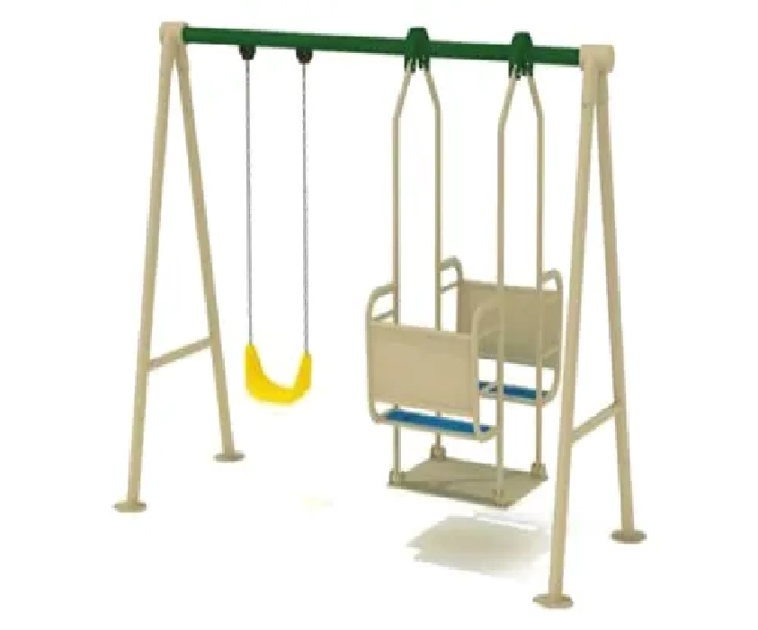 Kids Outdoor Spring Swing Set - Multi Colour 3+