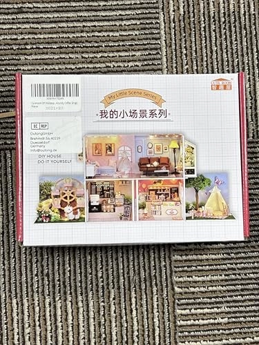 Miniature Wooden Dollhouse Building Kit - 3D Mini Coffee House