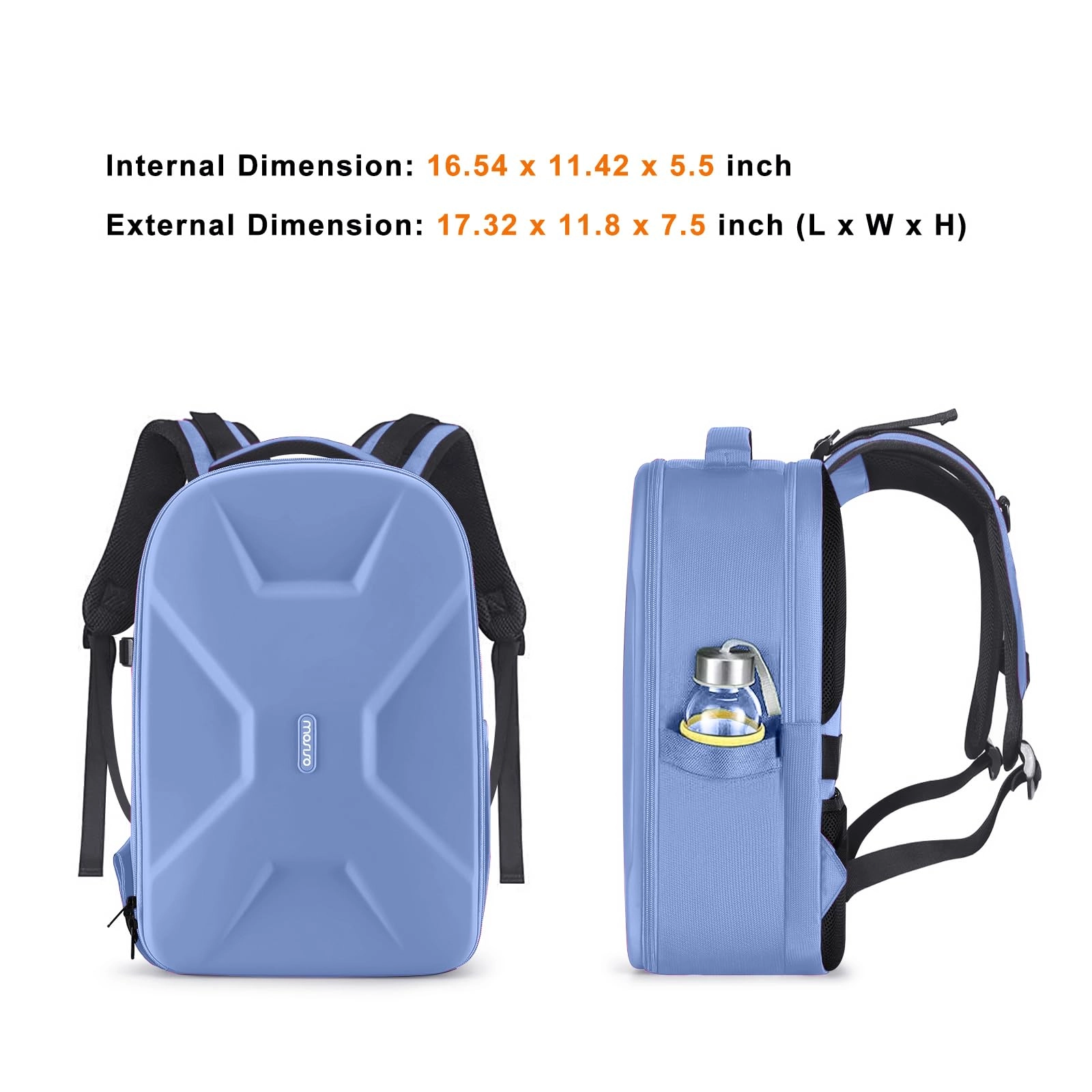Mocamhsbg - 7.5"D x 11.8"W x 7.5"H Compatible with Canon/Nikon/Sony Hard Shell