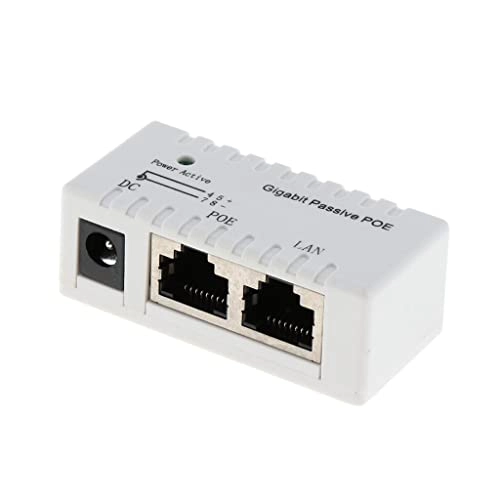Passive Poe Injector - 12-52V IEEE802.3af/at 10/100/1000Mbps