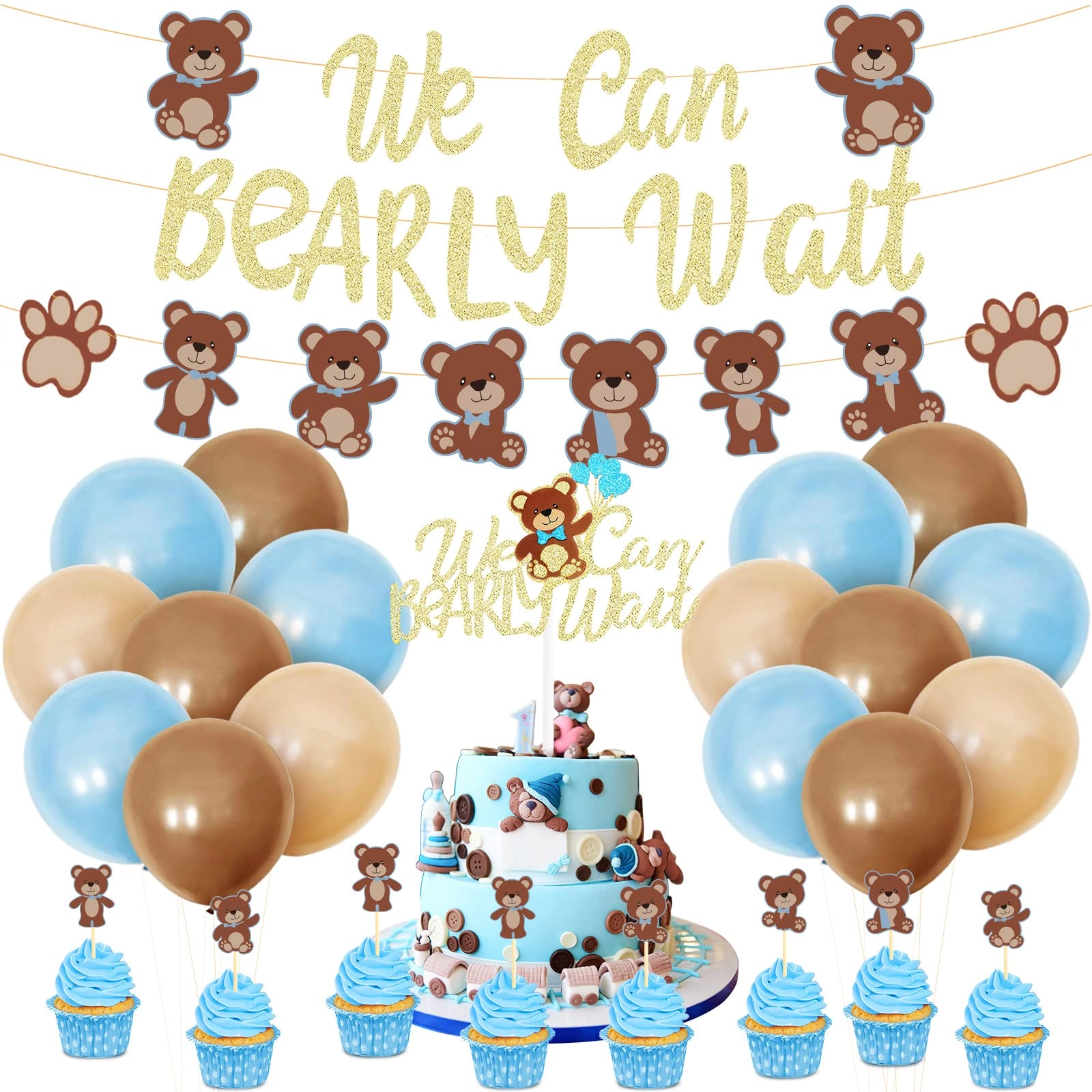 Civaner Bear Baby Shower Decorations - Birthday