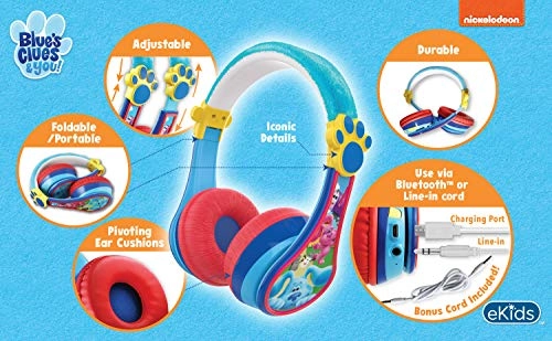 Blues Clues Kids Bluetooth Headphones Wireless Headphone